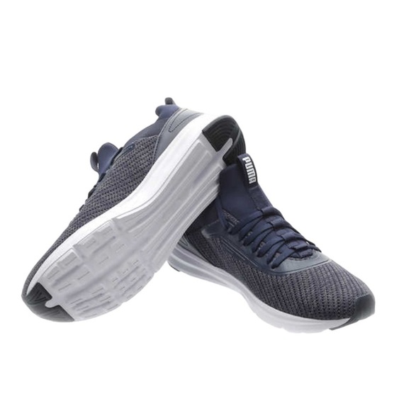 Men’s Puma 12 Navy Blue Enzo Woven Sneakers Shoes Softfoam Insole Lightweight - Picture 6 of 10